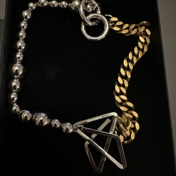 Louis Gabriel Nouchi LGN ASYMMETRICAL NECKLACE WITH PAPER CLIP